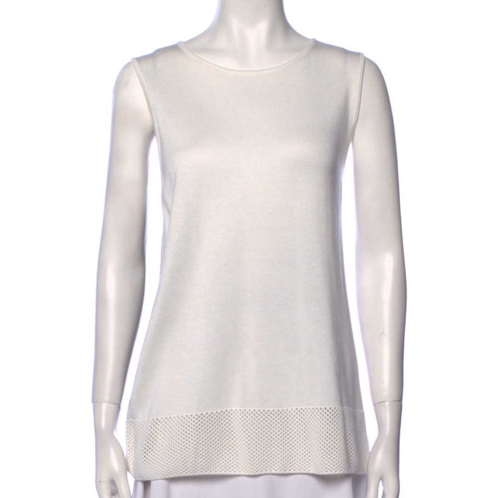 St. John Elegant Cream Tank Top